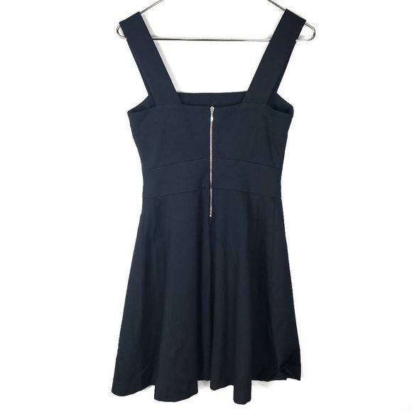 NWT BANANA REPUBLIC Millie Collection Navy Fit & Flare Dress Size: 4 Petite - Picture 5 of 6